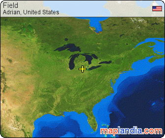 Field satellite map