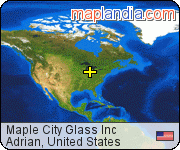 Maple City Glass Inc satellite map