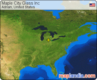 Maple City Glass Inc satellite map