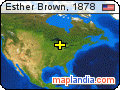 Esther Brown, 1878 satellite map