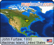 John Furtaw, 1890 satellite map