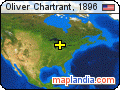 Oliver Chartrant, 1896 satellite map