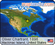 Oliver Chartrant, 1896 satellite map