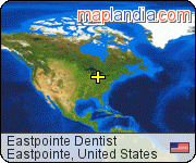 Eastpointe Dentist satellite map