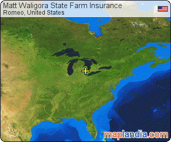 Matt Waligora State Farm Insurance satellite map