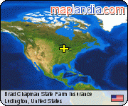 Brad Chapman State Farm Insurance satellite map