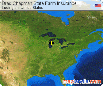 Brad Chapman State Farm Insurance satellite map