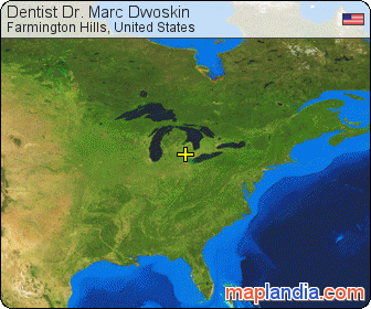 Dentist Dr. Marc Dwoskin satellite map