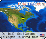 Dentist Dr. Scott Owens satellite map