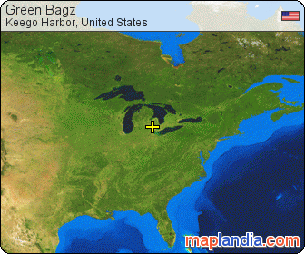 Green Bagz satellite map