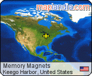 Memory Magnets satellite map