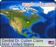 Dentist Dr. Cullen Claire satellite map