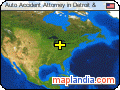 Auto Accident Attorney in Detroit & satellite map