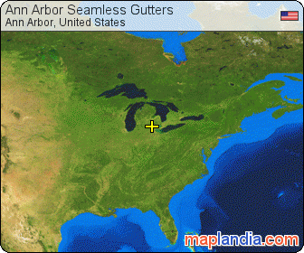 Ann Arbor Seamless Gutters satellite map