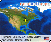 Humane Society of Huron Valley satellite map