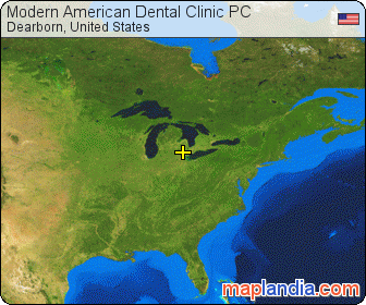 Modern American Dental Clinic PC satellite map