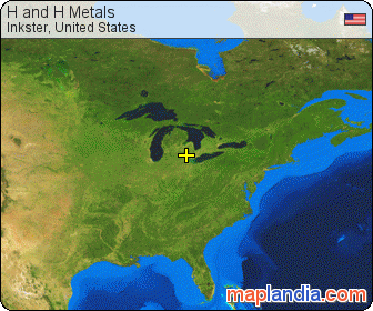 H and H Metals satellite map