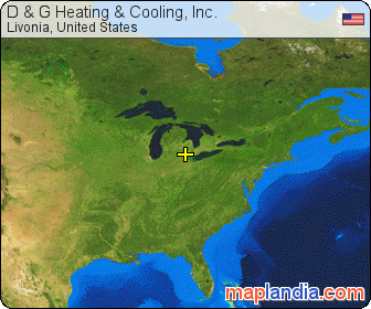 D & G Heating & Cooling, Inc. satellite map