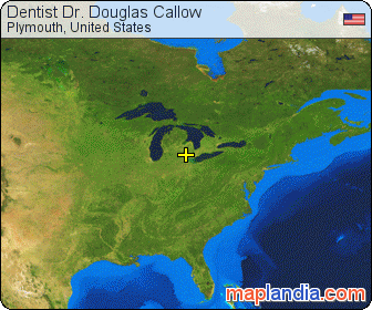 Dentist Dr. Douglas Callow satellite map