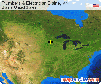 Plumbers & Electrician Blaine, MN satellite map