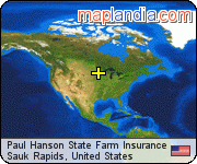 Paul Hanson State Farm Insurance satellite map