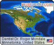 Dentist Dr. Roger Mondale satellite map