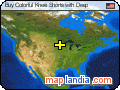 Buy Colorful Knee Shorts with Deep  satellite map