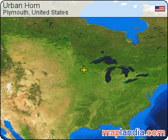 Urban Hom  satellite map