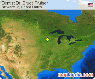 Dentist Dr. Bruce Trulson satellite map