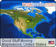Good Stuff Moving satellite map