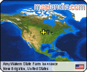 Amy Wakem State Farm Insurance satellite map