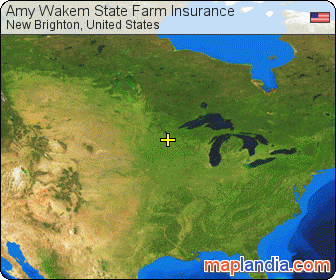 Amy Wakem State Farm Insurance satellite map