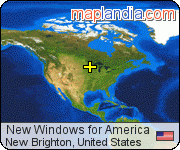 New Windows for America satellite map