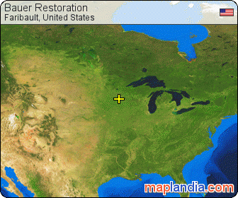 Bauer Restoration satellite map