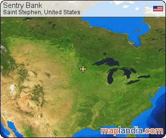 Sentry Bank satellite map