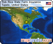 Rob Rice State Farm Insurance satellite map