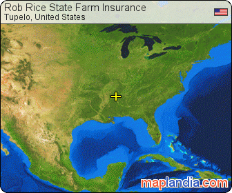 Rob Rice State Farm Insurance satellite map