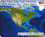 Mike Parisi State Farm Insurance satellite map