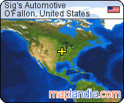 Sig's Automotive satellite map