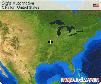 Sig's Automotive satellite map