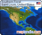 Southern Floral satellite map