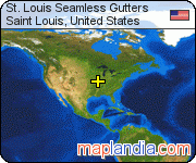 St. Louis Seamless Gutters satellite map