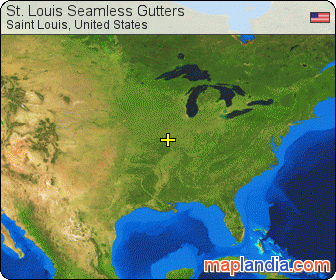 St. Louis Seamless Gutters satellite map