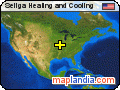 Seliga Heating and Cooling satellite map