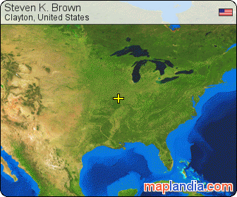 Steven K. Brown satellite map
