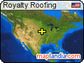 Royalty Roofing satellite map