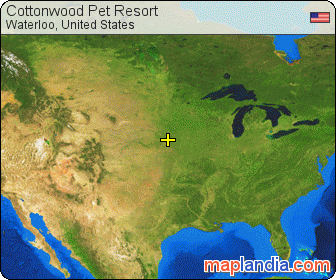 Cottonwood Pet Resort satellite map