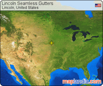 Lincoln Seamless Gutters satellite map