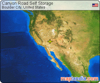 Canyon Road Self Storage satellite map