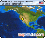 Residence Inn Las Vegas Convention satellite map